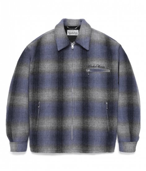 WACKO MARIA WOOL CHECK 50'S JACKET / Blue