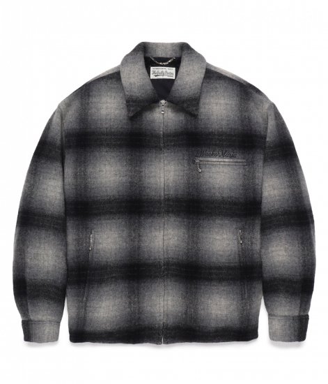 WACKO MARIA WOOL CHECK 50'S JACKET / Gray