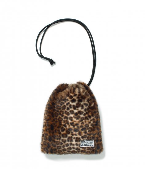 WACKO MARIA / LEOPARD FUR DRAWSTRING Bag