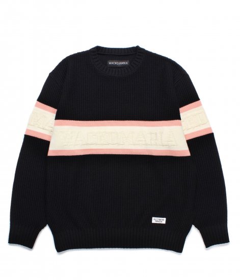 WACKO MARIA LOGO JACQUARD KNIT / Black