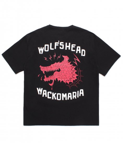 WACKO MARIA / WOLFS HEAD / WASHED HEAVY WEIGHT T-SHIRT / Black