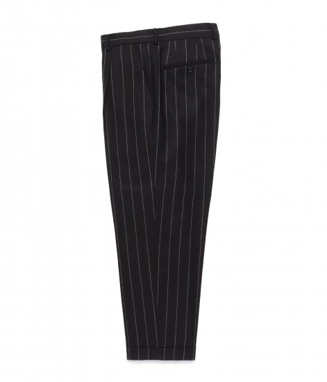 WACKO MARIA / DORMEUIL / CHALK STRIPE PLEATED TROUSERS ( TYPE-2 )