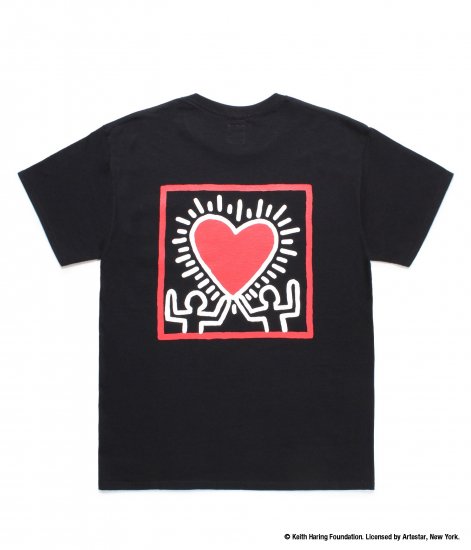 WACKO MARIA / KEITH HARING /  CREW NECK  T-SHIRT Black