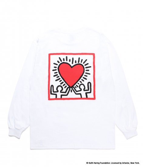 WACKO MARIA / KETH HARING / LONG SLEAVE T-SHIRT / White