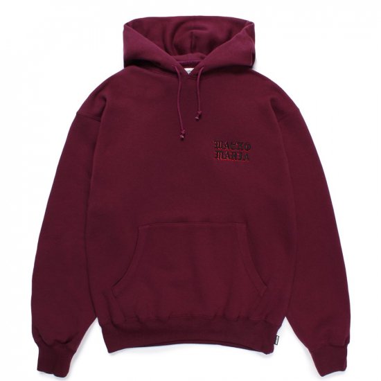 WACKO MARIA MIDDLE WEIGHT HOODED SWEAT SHIRT /  Burgundy