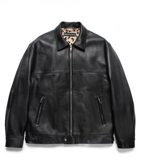 WACKO MARIA LEATHER SINGLE RIDERS JACKET (Type-2)