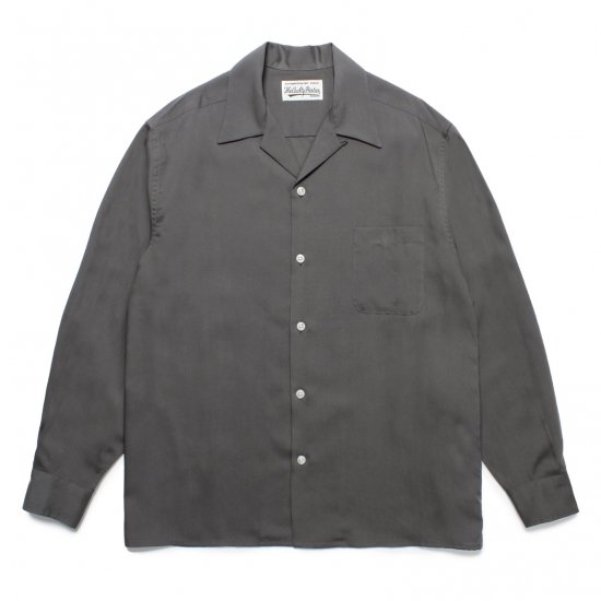 WACKO MARIA 50'S OPEN COLLAR SHIRT (Type-1) / Gray