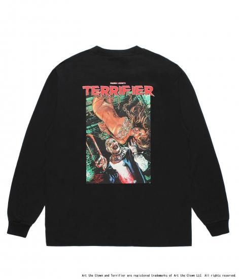 WACKO MARIA TERRIFIER / WASHED HEAVY WEIGHT CREW NECK LONG SLEEVE T-SHIRT