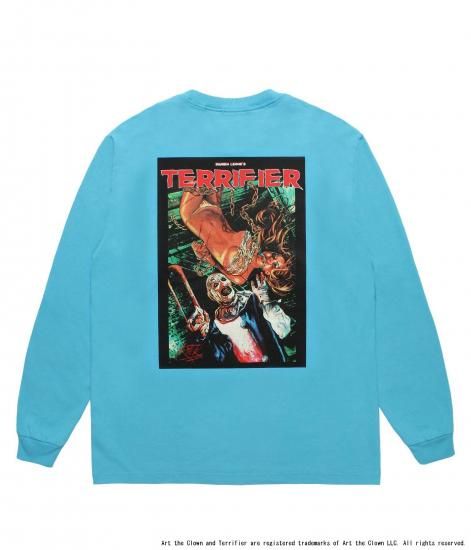 WACKO MARIA TERRIFIER / WASHED HEAVY WEIGHT CREW NECK LONG SLEEVE T-SHIRT
