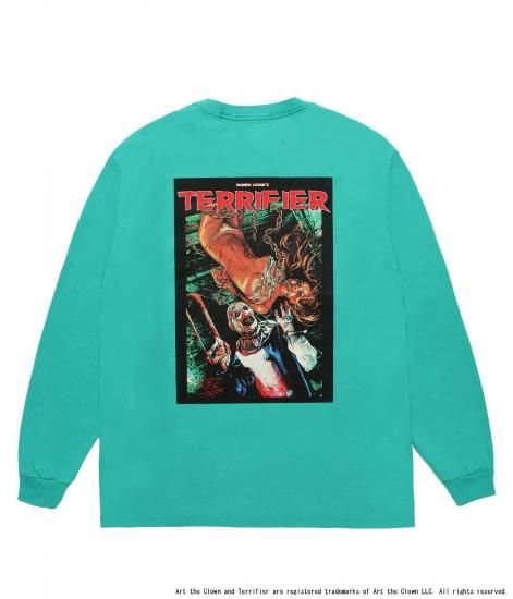 WACKO MARIA TERRIFIER / WASHED HEAVY WEIGHT CREW NECK LONG SLEEVE T-SHIRT