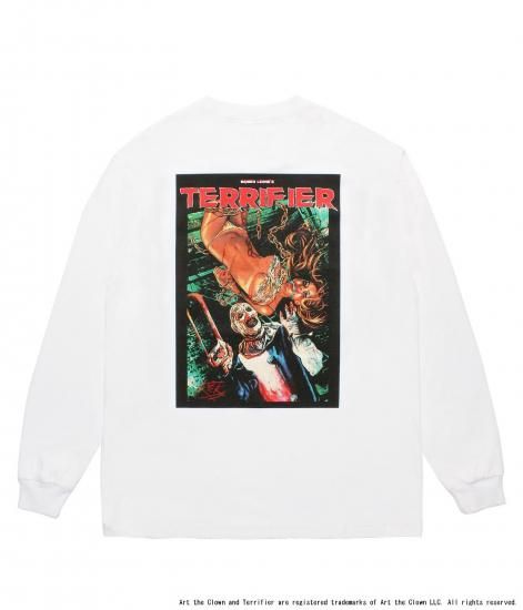 WACKO MARIA TERRIFIER / WASHED HEAVY WEIGHT CREW NECK LONG SLEEVE T-SHIRT