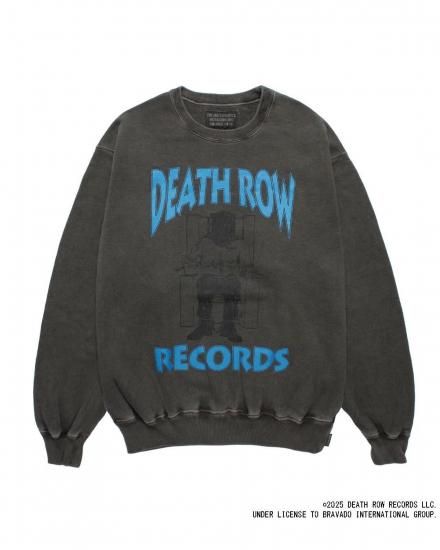 WACKO MARIA / DEATH ROW RECORDS / WASHED MIDDLE WEIGHT CREW NECK SWEAT SHIRT