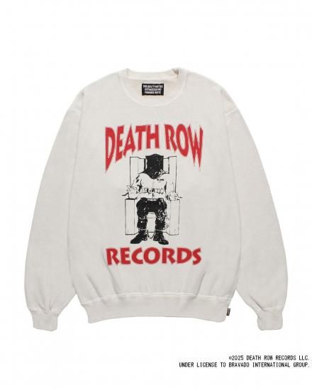 WACKO MARIA / DEATH ROW RECORDS / WASHED MIDDLE WEIGHT CREW NECK SWEAT SHIRT