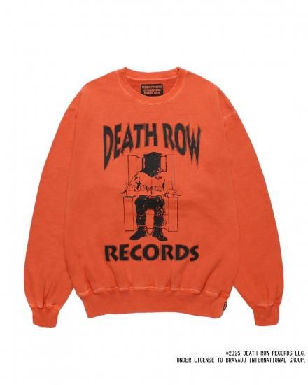 WACKO MARIA / DEATH ROW RECORDS / WASHED MIDDLE WEIGHT CREW NECK SWEAT SHIRT
