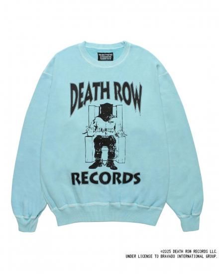 WACKO MARIA / DEATH ROW RECORDS / WASHED MIDDLE WEIGHT CREW NECK SWEAT SHIRT