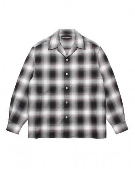 WACKO MARIA / OMBRE CHECK OPEN COLLAR SHIRT L/S ( TYPE-2 )
