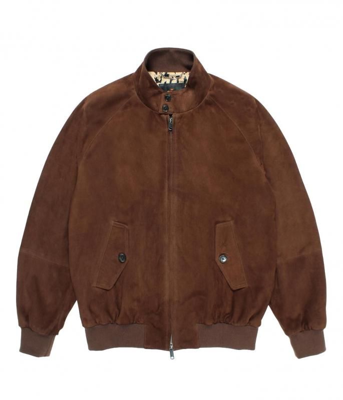 WACKO MARIA 正規代理店 BARACUTA / G9 SUEDE LEATHER HARRINGTON JACKET