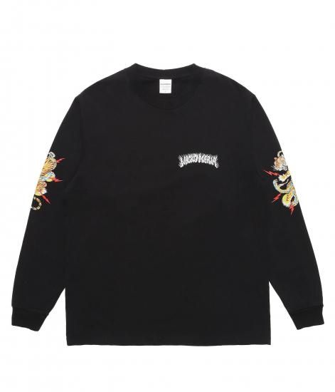 WACKO MARIA TIM LEHI / WASHED HEAVY WEIGHT CREW NECK LONG SLEEVE T-SHIRT ( TYPE-2 )