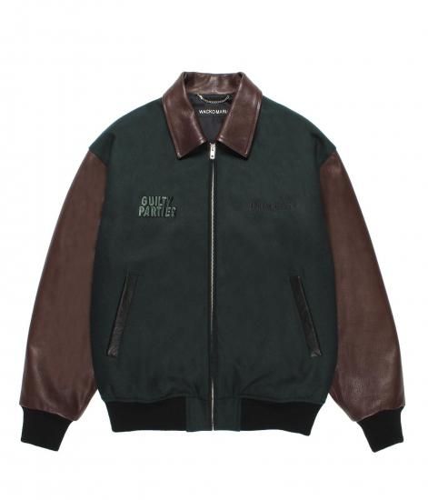 WACKO MARIA 正規代理店 LEATHER VARSITY JACKET