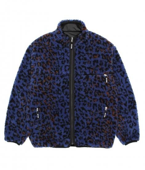 WACKO MARIA REVERSIBLE LEOPARD BOA FLEECE JACKET