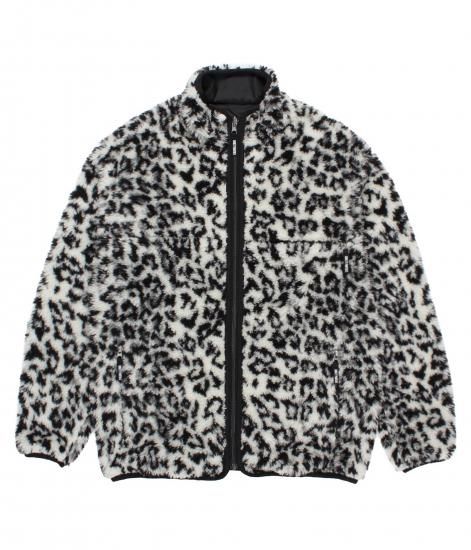 WACKO MARIA REVERSIBLE LEOPARD BOA FLEECE JACKET