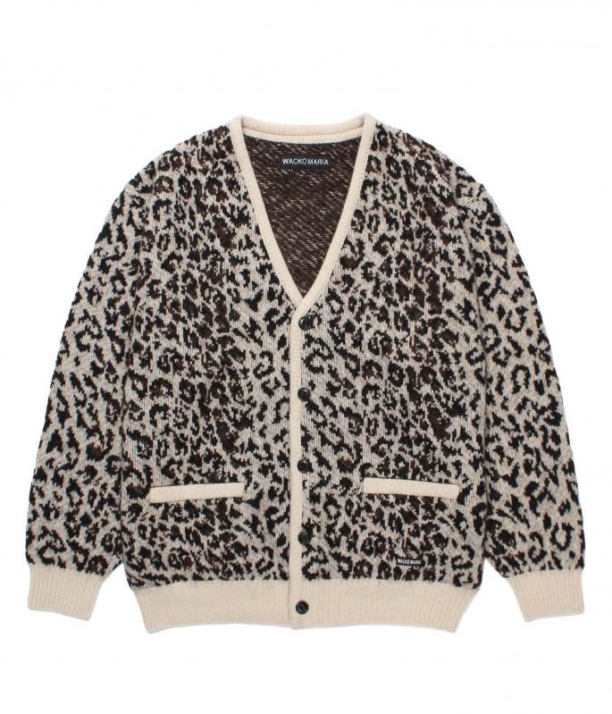 WACKO MARIA 正規代理店 LEOPARD MOHAIR JACQUARD KNIT CARDIGAN WACKO MARIA 正規代理店 LEOPARD MOHAIR JACQUARD KNIT CARDIGAN