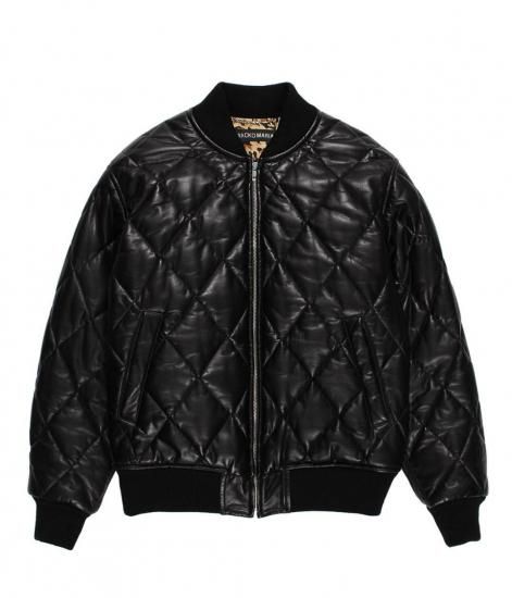 WACKO MARIA LEATHER QUILTED JACKET (TYPE-2)