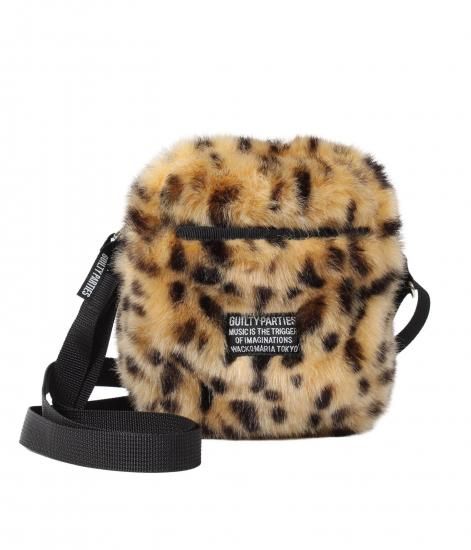 WACKO MARIA SPEAK EASY / LEOPARD FAUX FUR SHOULDER MINI BAG