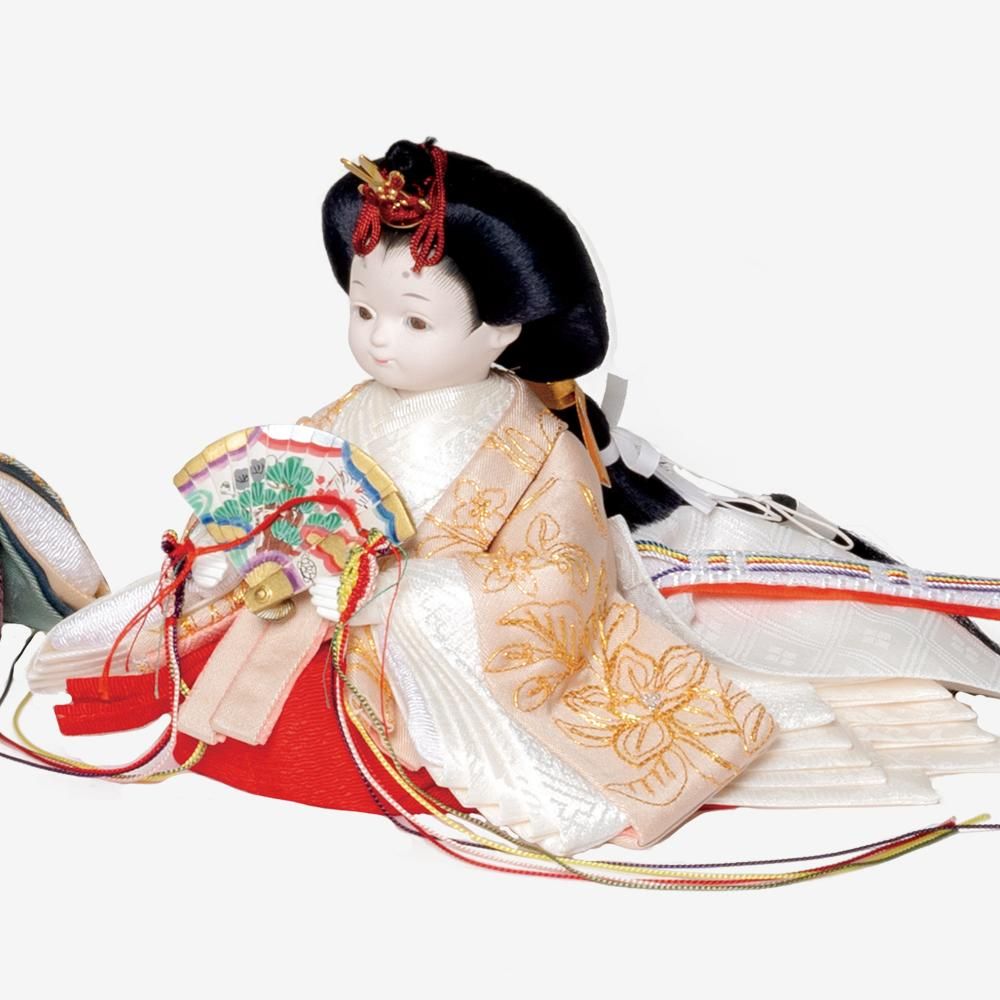 雛人形 親王飾り】縫nui /衣裳着親王押し花屏風飾りセット