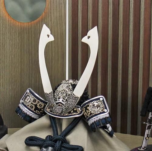 鈴甲子雄山作 兜 鈴甲子 雄山作 月読TSUKI YOMI兜飾りセット