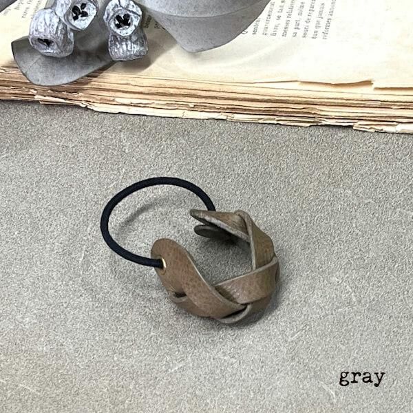 braid hair band - one｜handiworks Leather - 革小物のお店