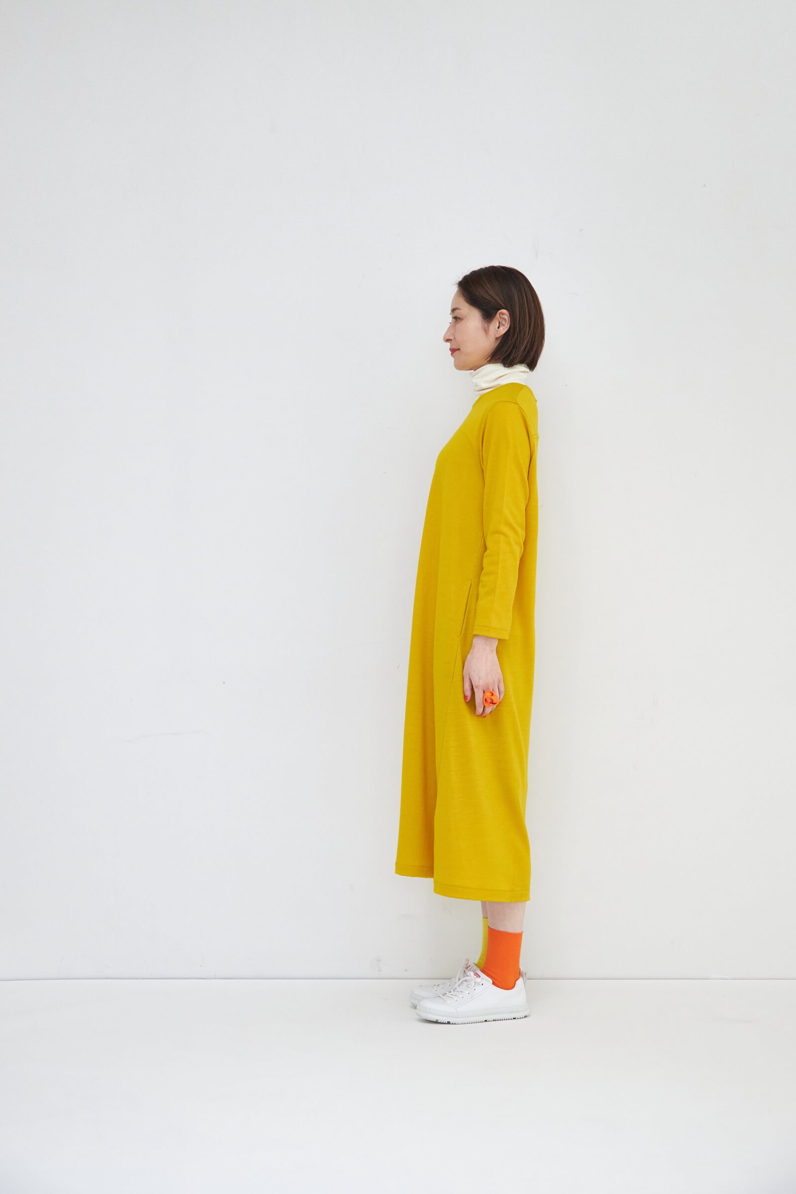 WOOL100 ONEPIECE MIMOSA YELLOW - EIKOFUL