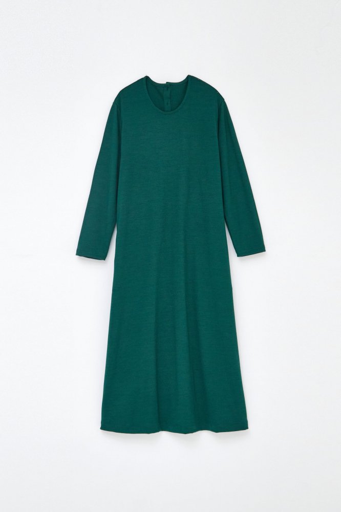 WOOL100 ONEPIECE  FOREST GREEN