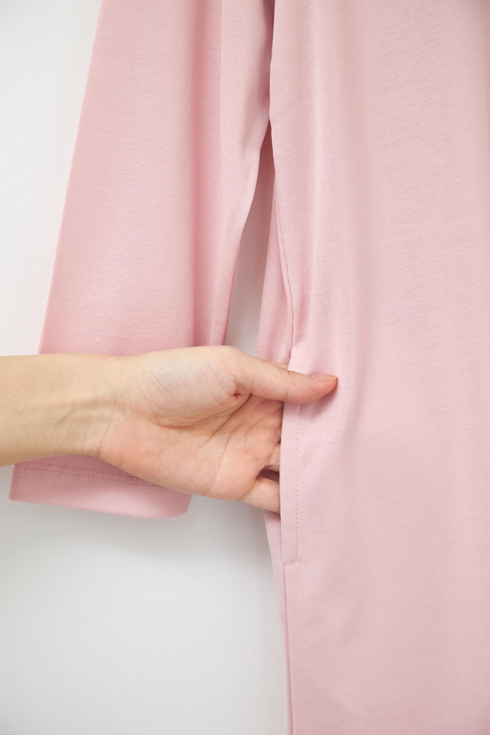 STRETCH COTTON ONEPIECE PINK - EIKOFUL