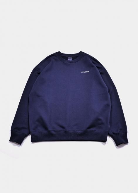 <img class='new_mark_img1' src='https://img.shop-pro.jp/img/new/icons15.gif' style='border:none;display:inline;margin:0px;padding:0px;width:auto;' />APPLEBUMLOGO CREW SWEAT NAVY
