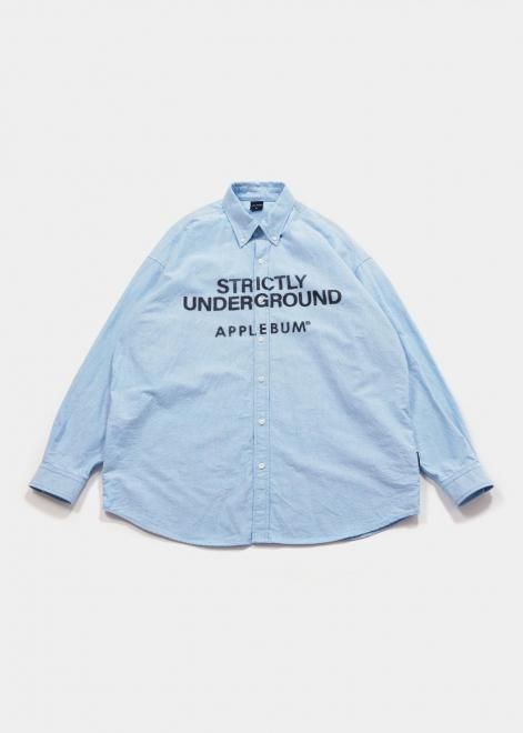 <img class='new_mark_img1' src='https://img.shop-pro.jp/img/new/icons15.gif' style='border:none;display:inline;margin:0px;padding:0px;width:auto;' />APPLEBUMPRINT OX BD SHIRT L.BLUE