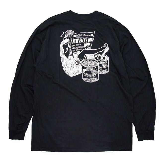 <img class='new_mark_img1' src='https://img.shop-pro.jp/img/new/icons15.gif' style='border:none;display:inline;margin:0px;padding:0px;width:auto;' />PrillmalCHILL DAT OG !!! L/S T-SHIRTS BLACK