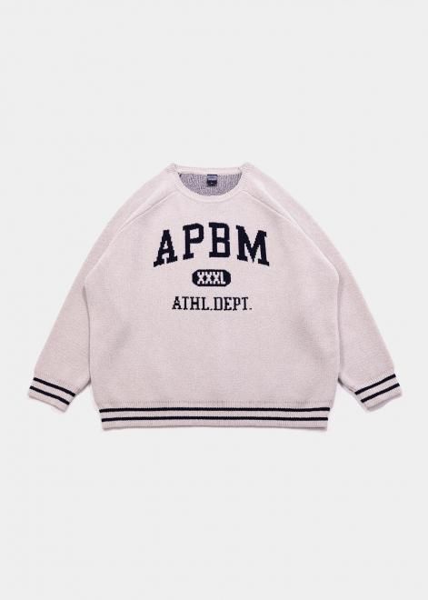 <img class='new_mark_img1' src='https://img.shop-pro.jp/img/new/icons15.gif' style='border:none;display:inline;margin:0px;padding:0px;width:auto;' />APPLEBUM"APBM" MALL KNIT SWEATER GRAY