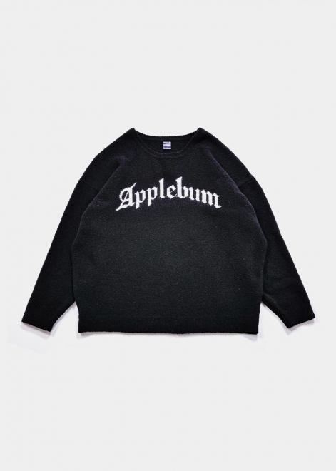<img class='new_mark_img1' src='https://img.shop-pro.jp/img/new/icons15.gif' style='border:none;display:inline;margin:0px;padding:0px;width:auto;' />APPLEBUM"APPLEBUM" WOOL SWEATER BLACK