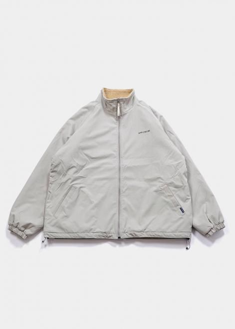 <img class='new_mark_img1' src='https://img.shop-pro.jp/img/new/icons15.gif' style='border:none;display:inline;margin:0px;padding:0px;width:auto;' />APPLEBUMREVERSIBLE BOA JACKET GRAYBEIGE