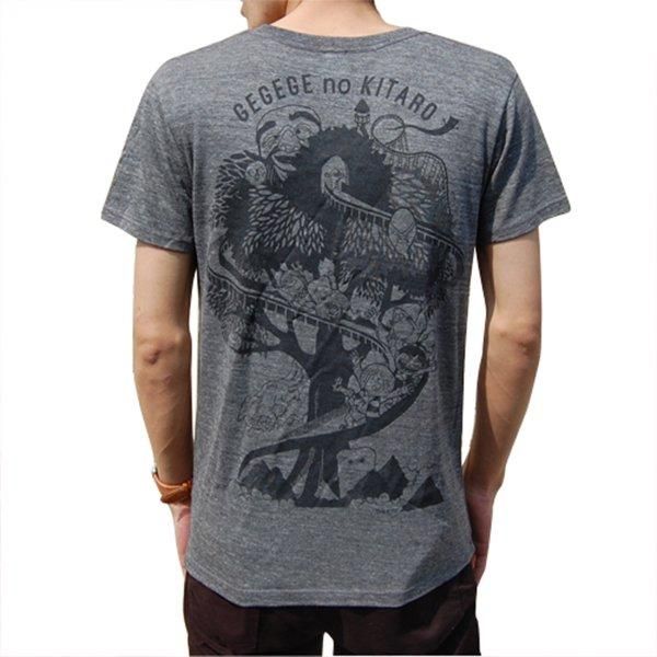 うらさかのにちようび　Tシャツ Tシャツ 鬼太郎遊園地＜ ヘザーブラック / S＞ - youkai-honpo