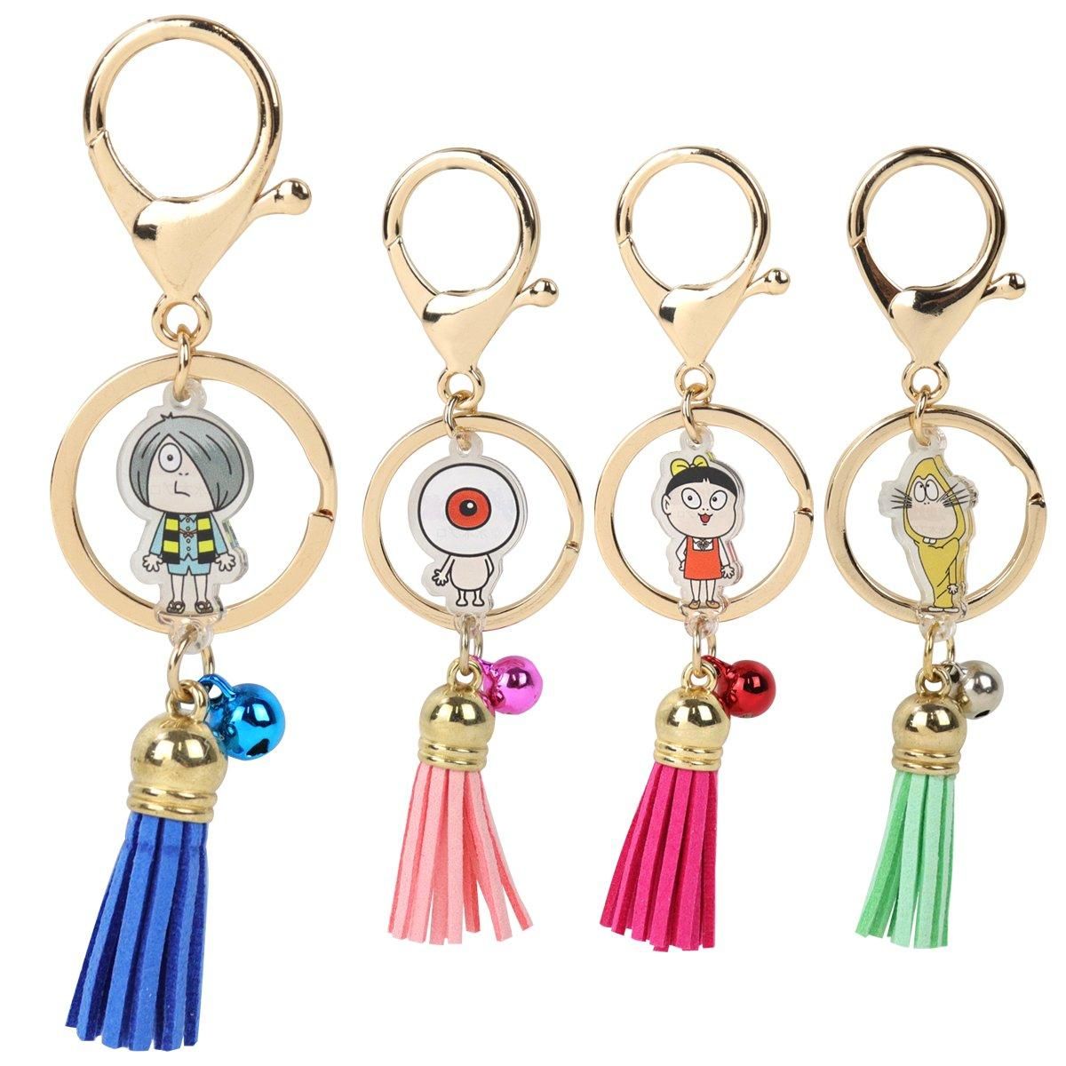 アクリルタッセルキーホルダー ねこ娘 - youkai-honpo