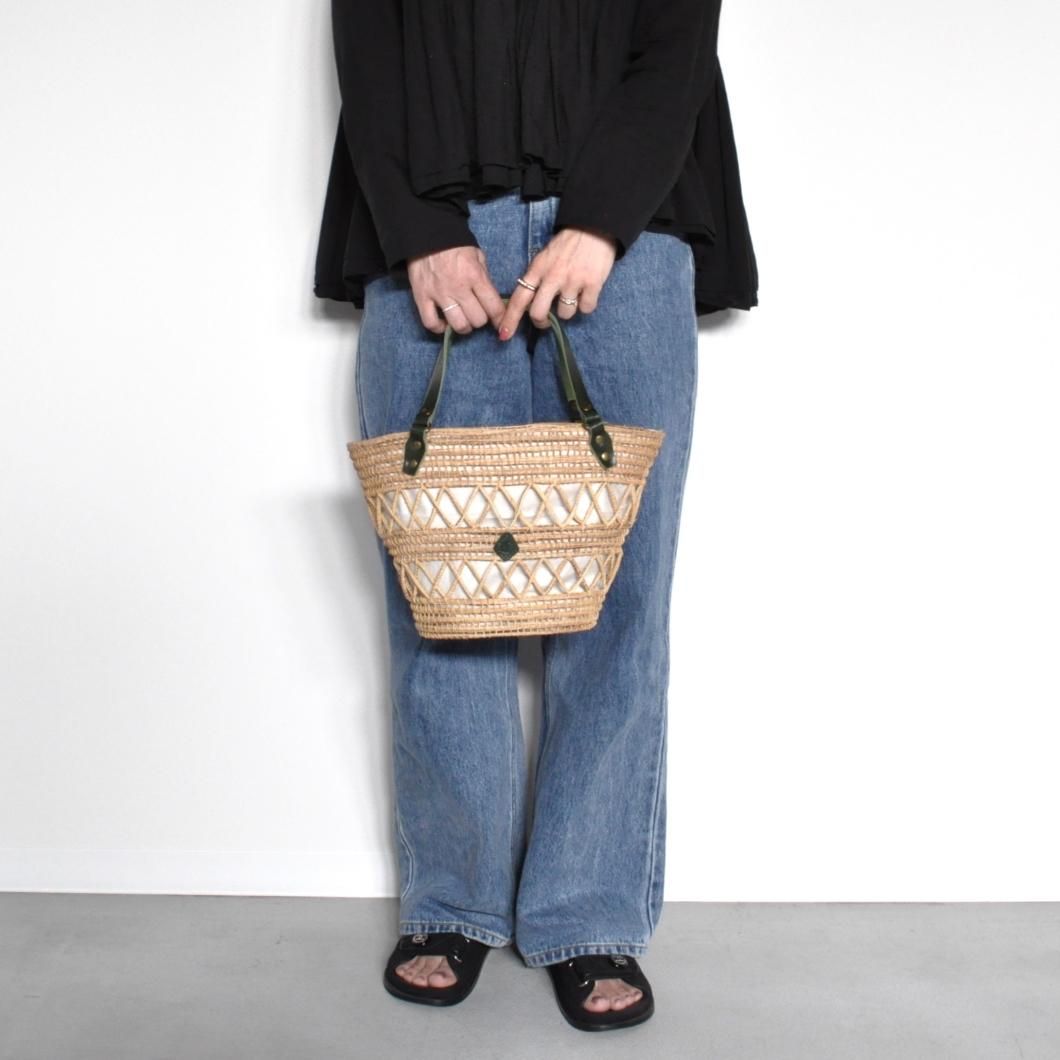 HAND＆WORK PATTERN PALMBASKET - CLEDRAN ONLINE STORE
