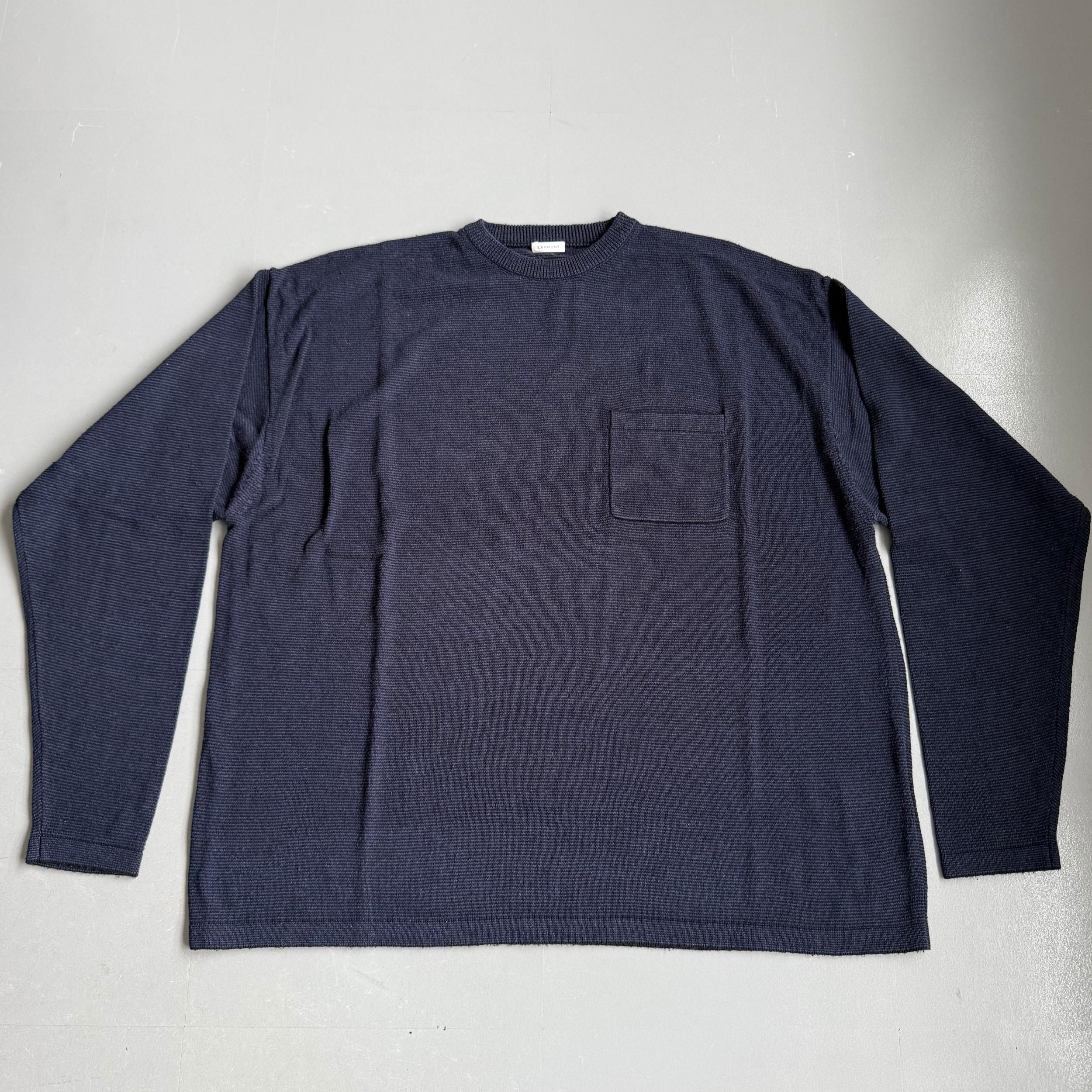 [SANMONT] SILK KNIT L/S CREW NECK<img class='new_mark_img2' src='https://img.shop-pro.jp/img/new/icons8.gif' style='border:none;display:inline;margin:0px;padding:0px;width:auto;' />
