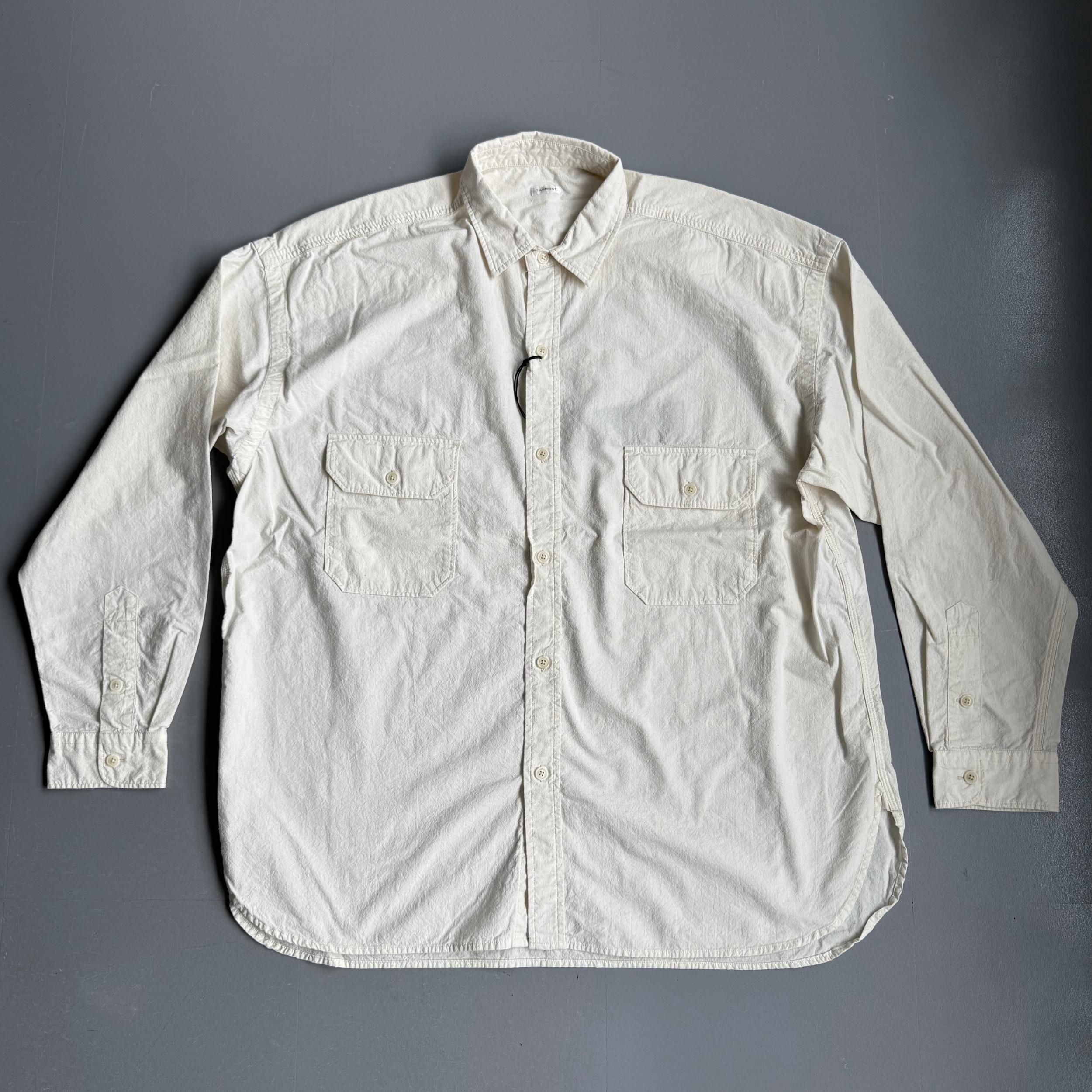 [SANMONT] COTTON SILK NEP WORK SHIRTS<img class='new_mark_img2' src='https://img.shop-pro.jp/img/new/icons8.gif' style='border:none;display:inline;margin:0px;padding:0px;width:auto;' />