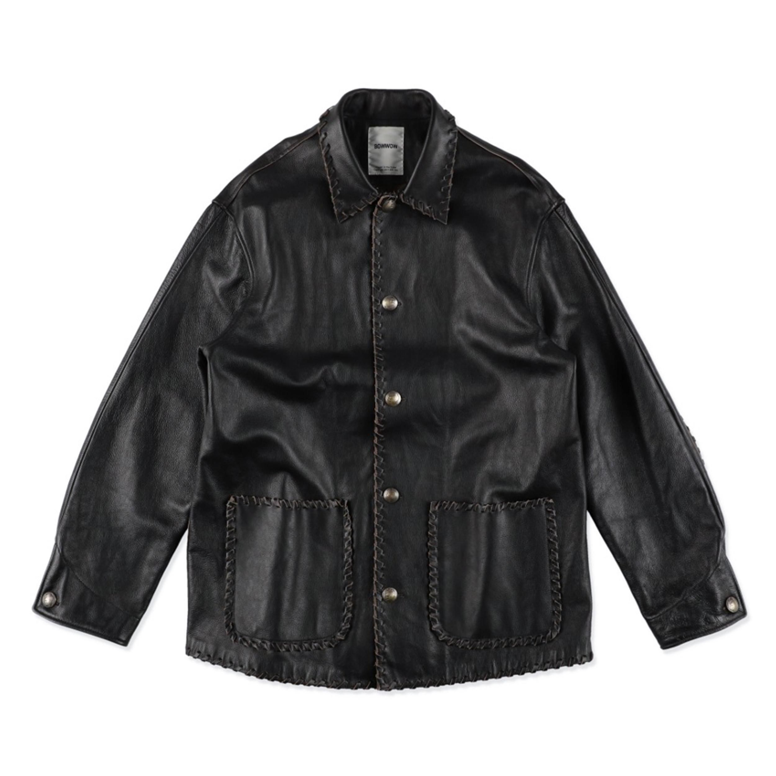 [BOW WOW] BRAIDED LEATHER COVERALL<img class='new_mark_img2' src='https://img.shop-pro.jp/img/new/icons8.gif' style='border:none;display:inline;margin:0px;padding:0px;width:auto;' />