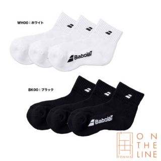 Babolat ƥ˥ 3­ȥ󥺥硼ȥå ֥å / 3-Pair Set Men's Short Socks BlackBUS4815C-BK00