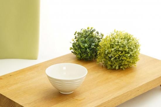 アイボリーなじみ茶碗(re食器)