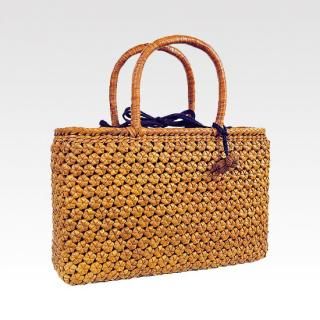 ϻѲԤƥХåʾ&#12316; Hexagonal Woven Flower Basket Bag (Small) &#12316;