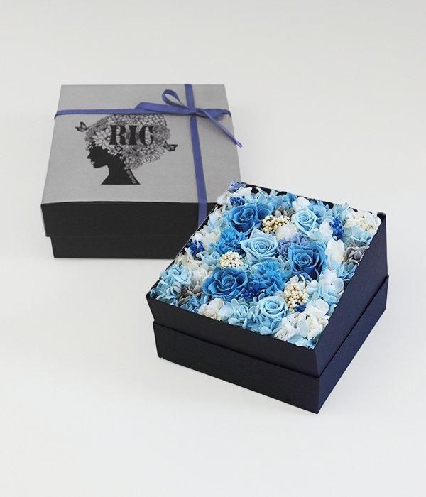 フラワーBOX【ブルー】｜Sサイズ - Ricflower
